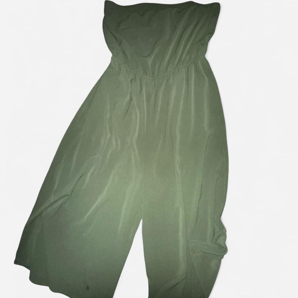 Y2K. Women's Army Green Gaucho Jumpsuit/Romper